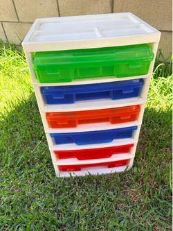 Lego Storage Drawer Tower with Colorful Bins