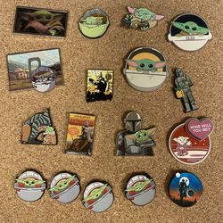 Mandalorian Star Wars Disney Pin Lot