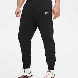 Men’s Nike Sportswear Club Fleece Joggers L Size Large Black Sweatpants Tech Pants Air Jordan Tech Fleece Essentials Hoodie