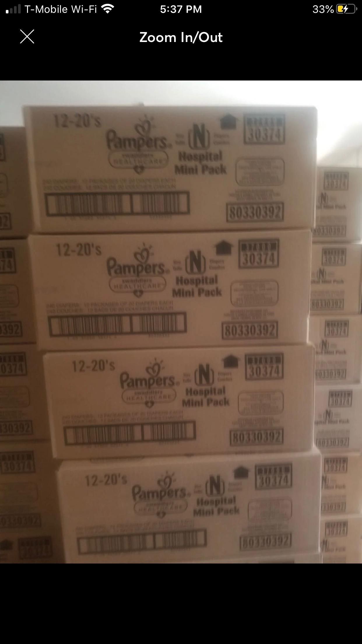 Pampers Diapers Newborn 240 case