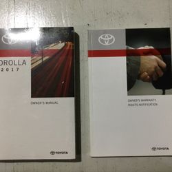 OEM 2017 Toyota Corolla Owner’s Manual 