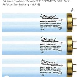Brilliance Tanning Bulbs - 6 Brand New 