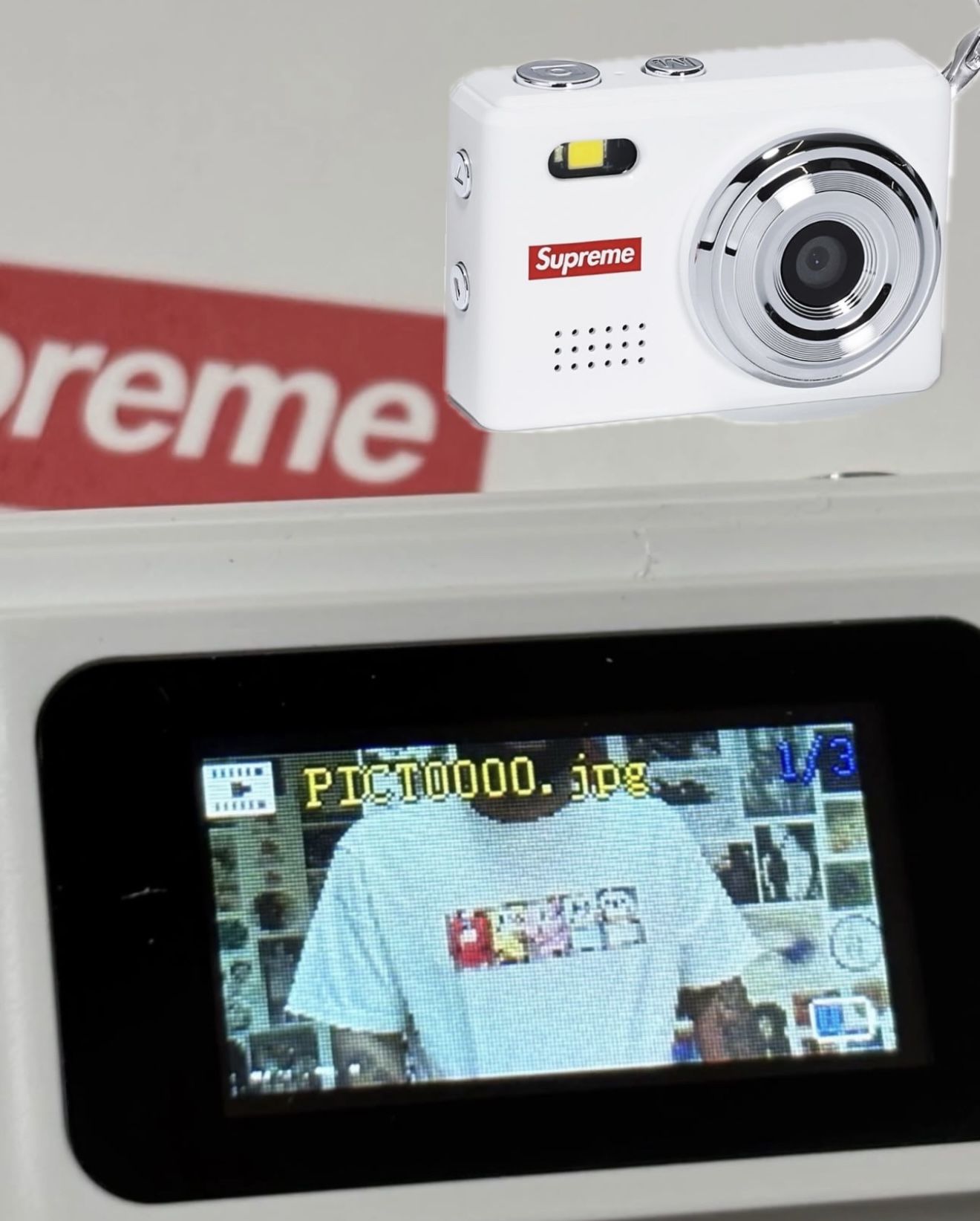 Supreme Digital Camera Keychain