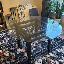 Round Glass Dining Table