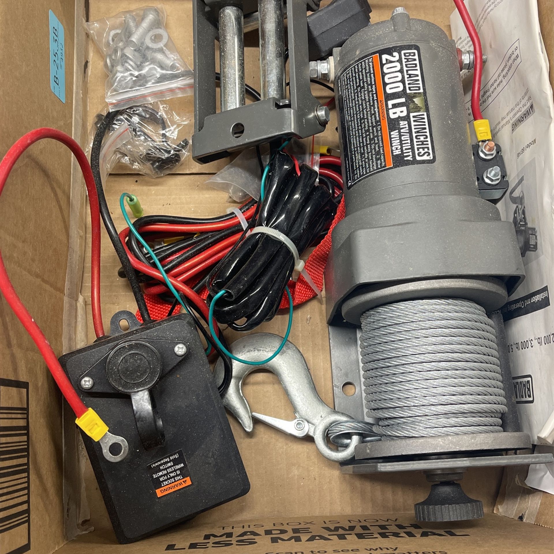 Badland Winch 2,000 LB. for Sale in Rowland Heights, CA OfferUp