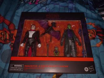 Star Wars Black Series Inquisitor & Duros Bounty Hunter Halloween Edition