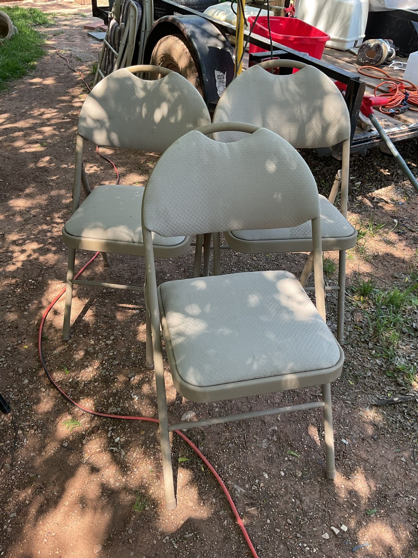 Set of 3 Folding Chairs
