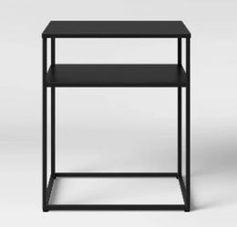 Target threshold black metal end table