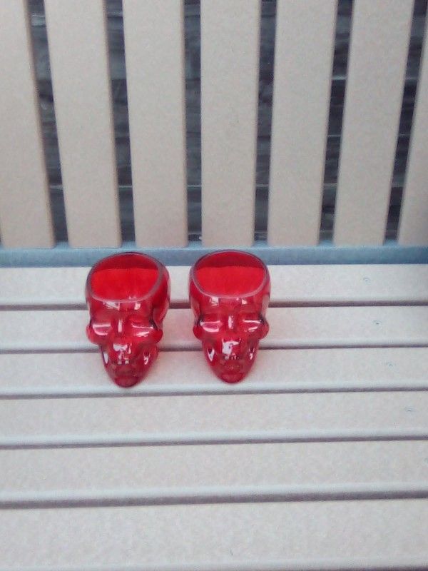 Bacardi Skull Glasses