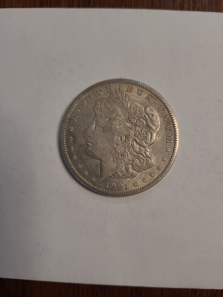 1921s Morgan Silver Dollar.  VF