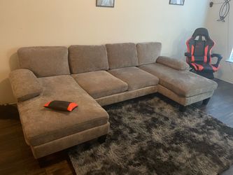 Large Sectional Sofa with Double Chaise