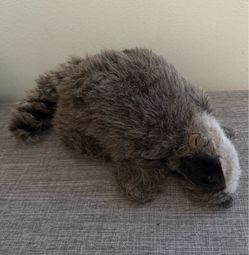 Furry Folk Folkmanis Plush Badger/ Raccoon Hand Puppet