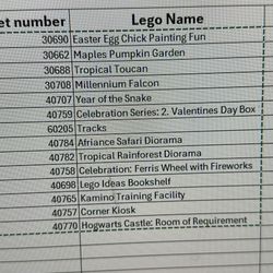Unopened Lego Sets