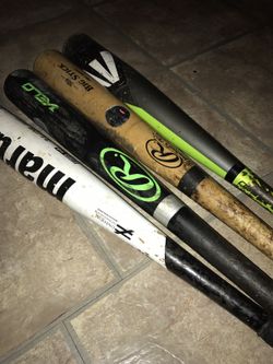 Selling Both aluminum and wood baseball bats