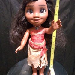 Disney Moana Talking Adventure Doll Which Stands Approximately 14 Inches Tall.