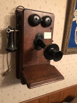Vintage old wall phone