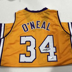 Lakers Signed Shaquille O’Neal Jersey