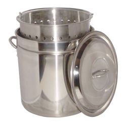 New Open Box King Kooker 82 Qt Stainless Steel Pot w/ Lid