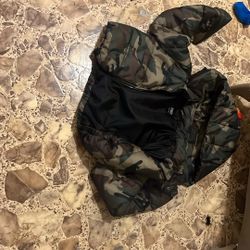 Army Color Jacket For Woman