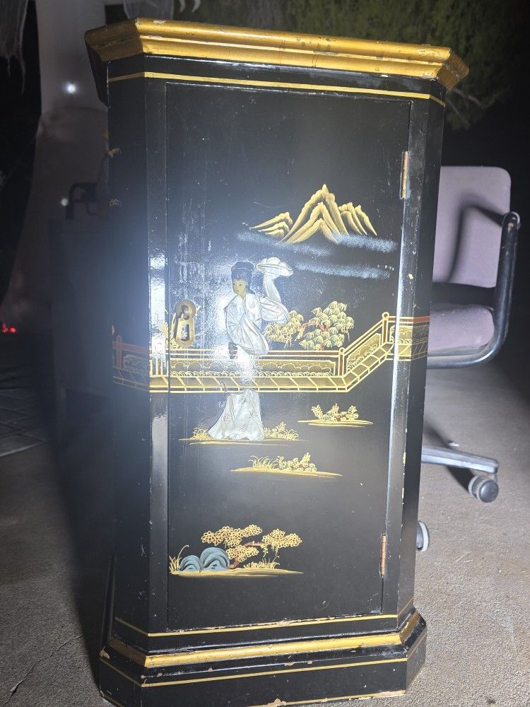 Japanese Cabinet And Mirror