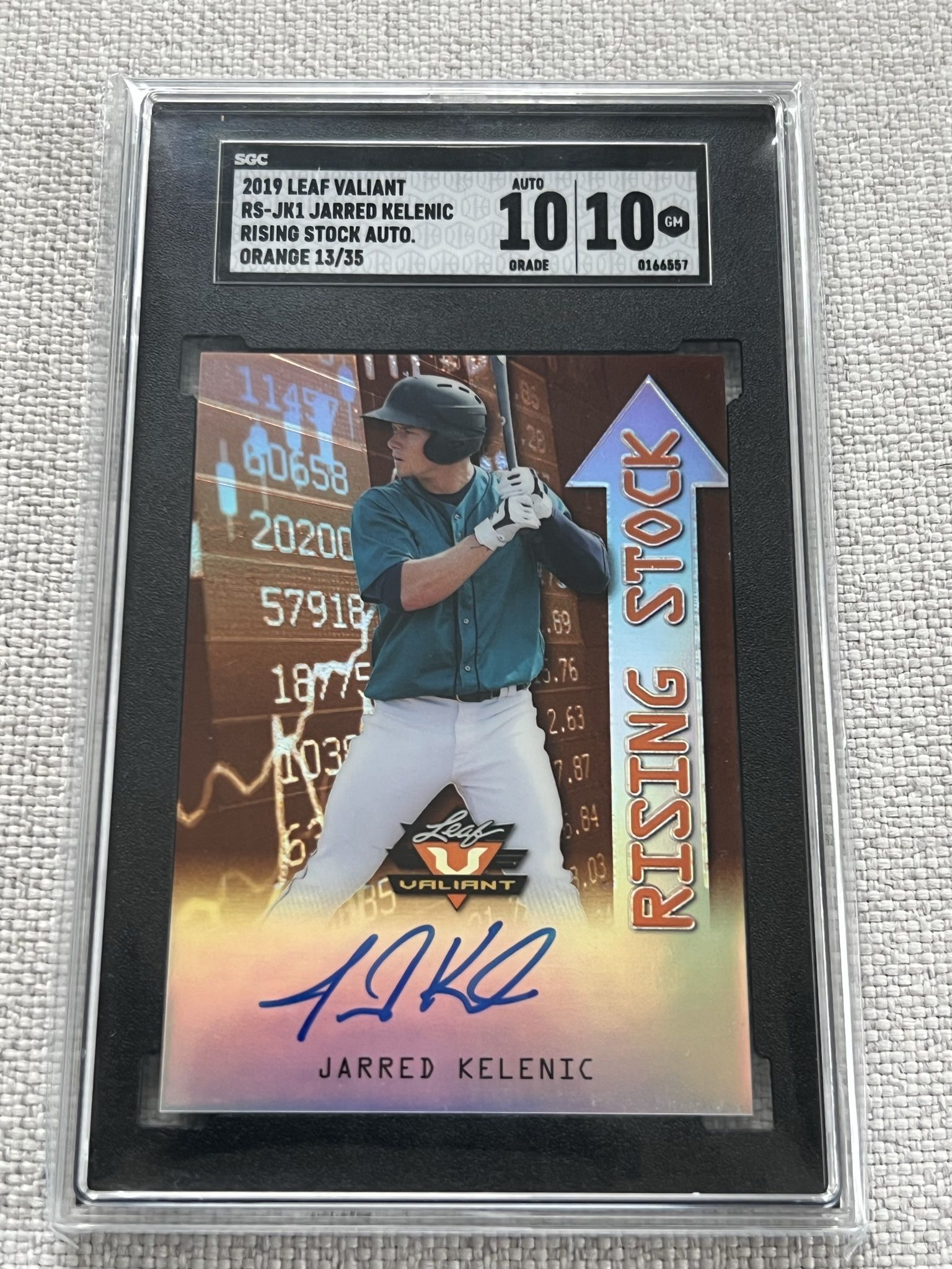 2019 Jarred Kelenic SGC Gem Mint Auto /35 🔥
