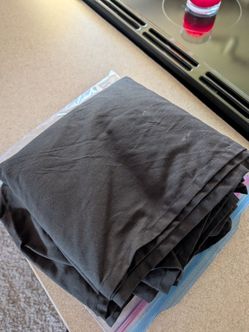Queen size bed straight black bed skirt