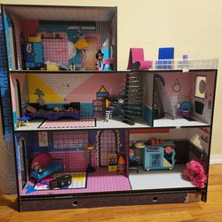  FREE Surprise OMG House Real Wood Dollhouse

