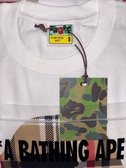 • Authentically Certified •  *Brand New* BAPE Check by Bathing Tee (S)