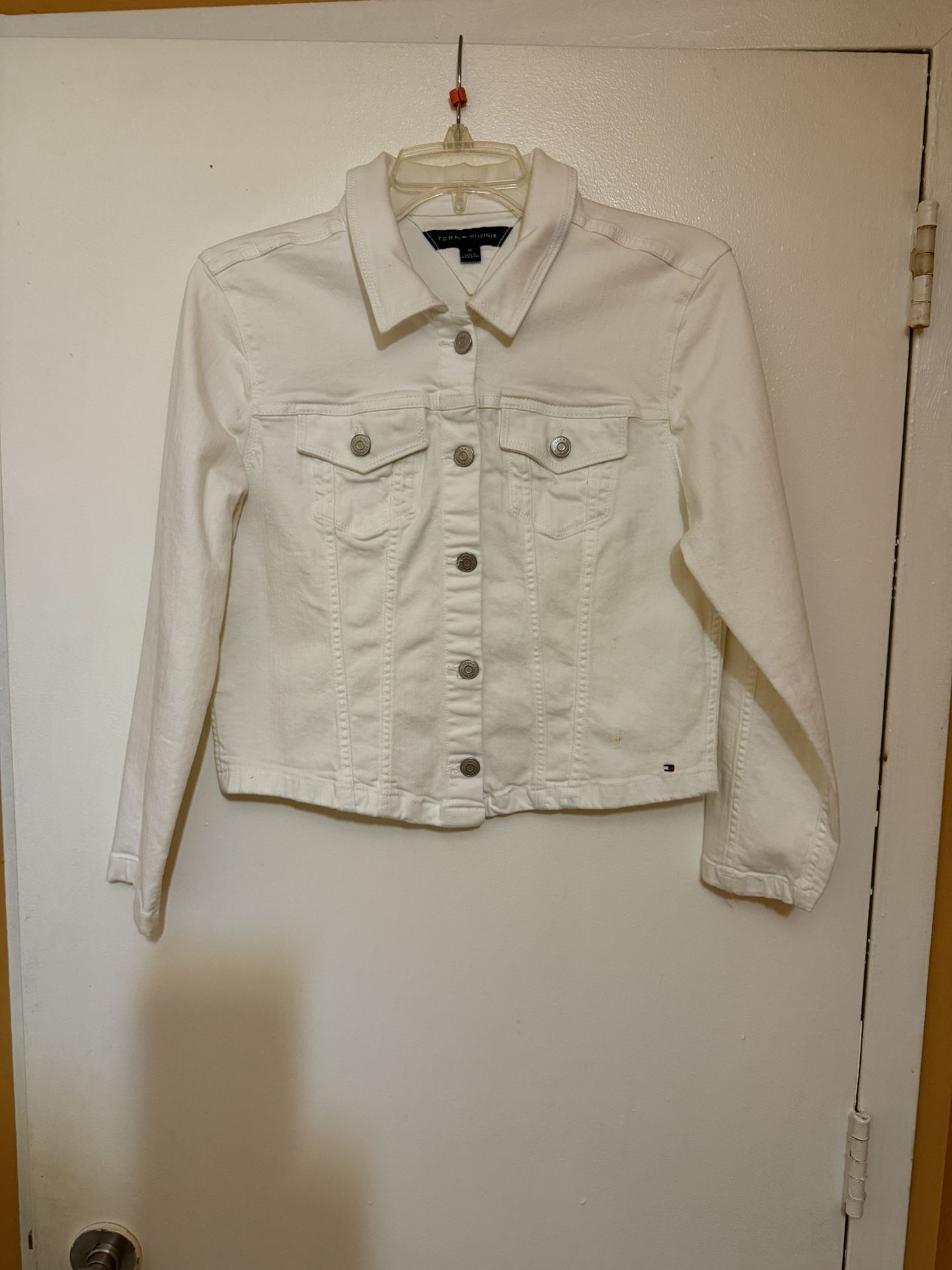 Women’s Jean Jacket - Tommy Hilfiger (White, Small)