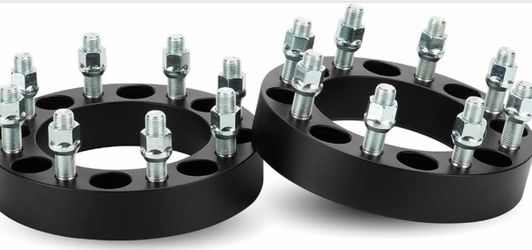 2452G ilonpa 8x6.5 1.5" (38.1mm) Wheel Spacers with 126.15mm Bore, 9/16"-18 Studs for 1 GMC C/K25 C/K2500 Pickup, 1 Chevy C30 K20, 197