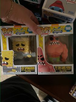 Patrick and SpongeBob set of 2 funko pops