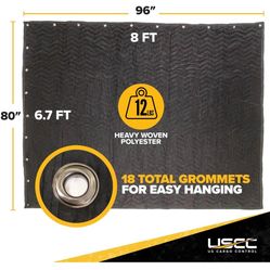 NEW Sound Dampening Blankets 96x80 With Grommets 