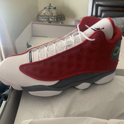 Jordan Retro 13 Red And White Sz 11 New