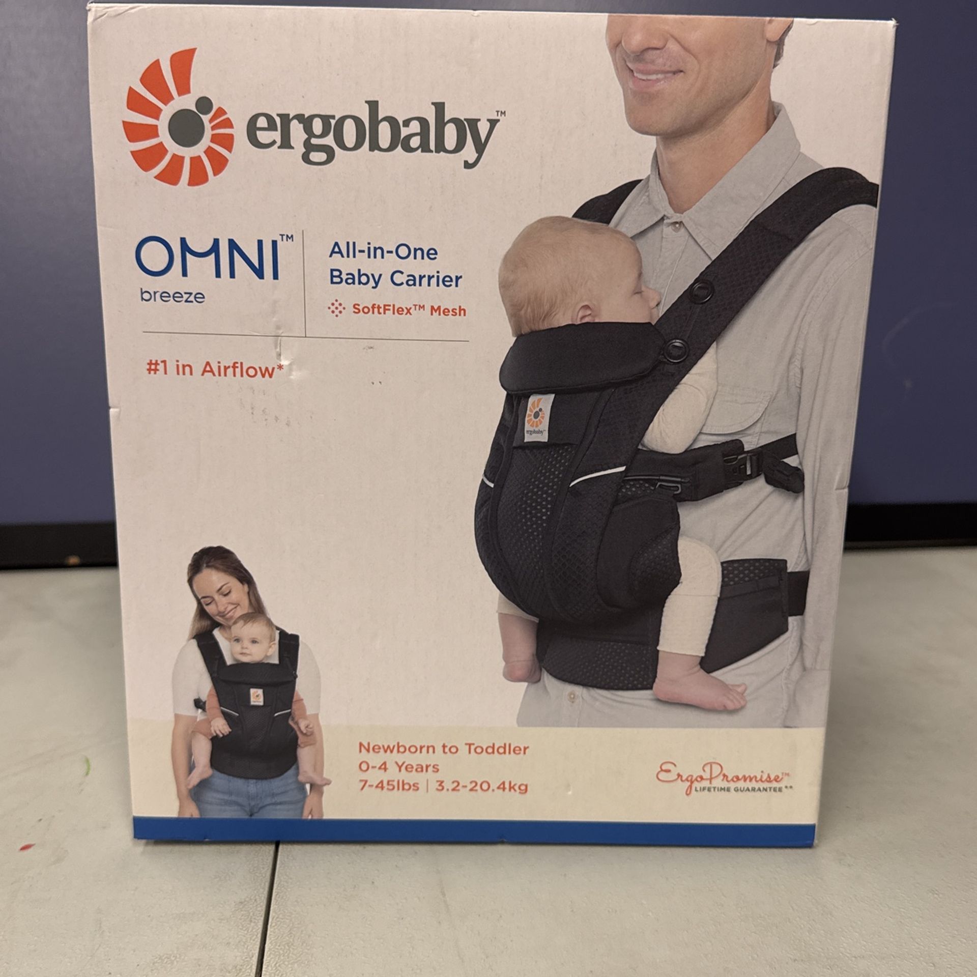 ErgoBaby Omni Breeze Baby Carrier - Onyx Black