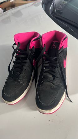 Air Jordan black and Pink