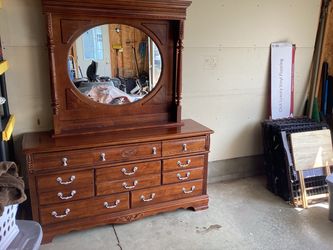 Dresser with mirror