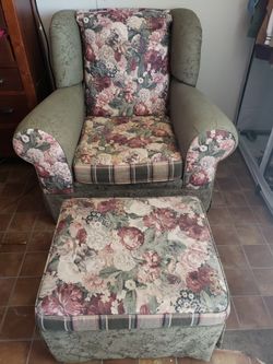 Couch with ottoman