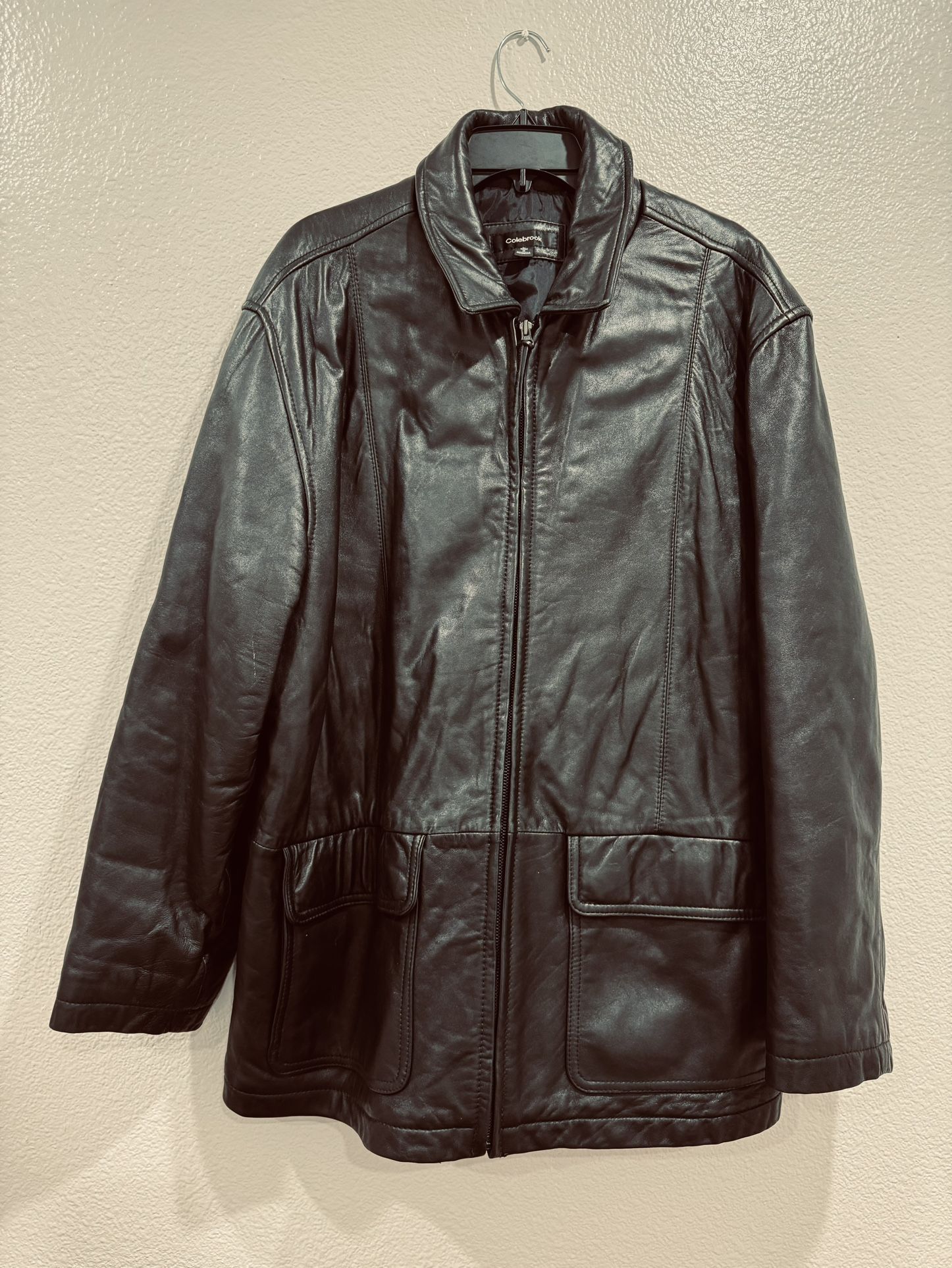 Vintage Colebrook Men’s Soft Leather Jacket Size L