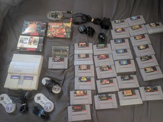 Super Nintendo, SNES, large collection