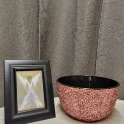 Pink Glitter Flower Pot