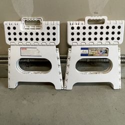 ACKO 2PACK Folding Step Stool - 11" Height Premium Heavy Duty Fold-able Stool