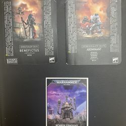 Warhammer 40k:Genestealer Cults- Benefictus, and Abominant. Memnyr Strategist x2 