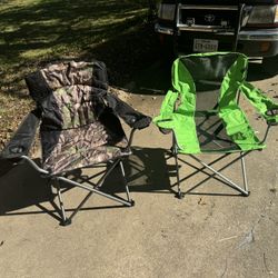 Two Folding Lake Chairs