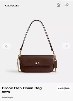 Coach- Brook Flap Chain Bag