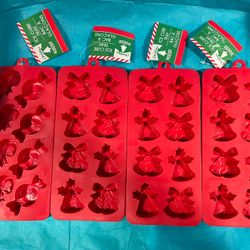 Silicone Christmas Ice Cube Trays