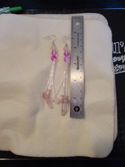 Rose Quartz Loop Earrings