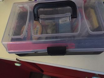 Tackle box with gear