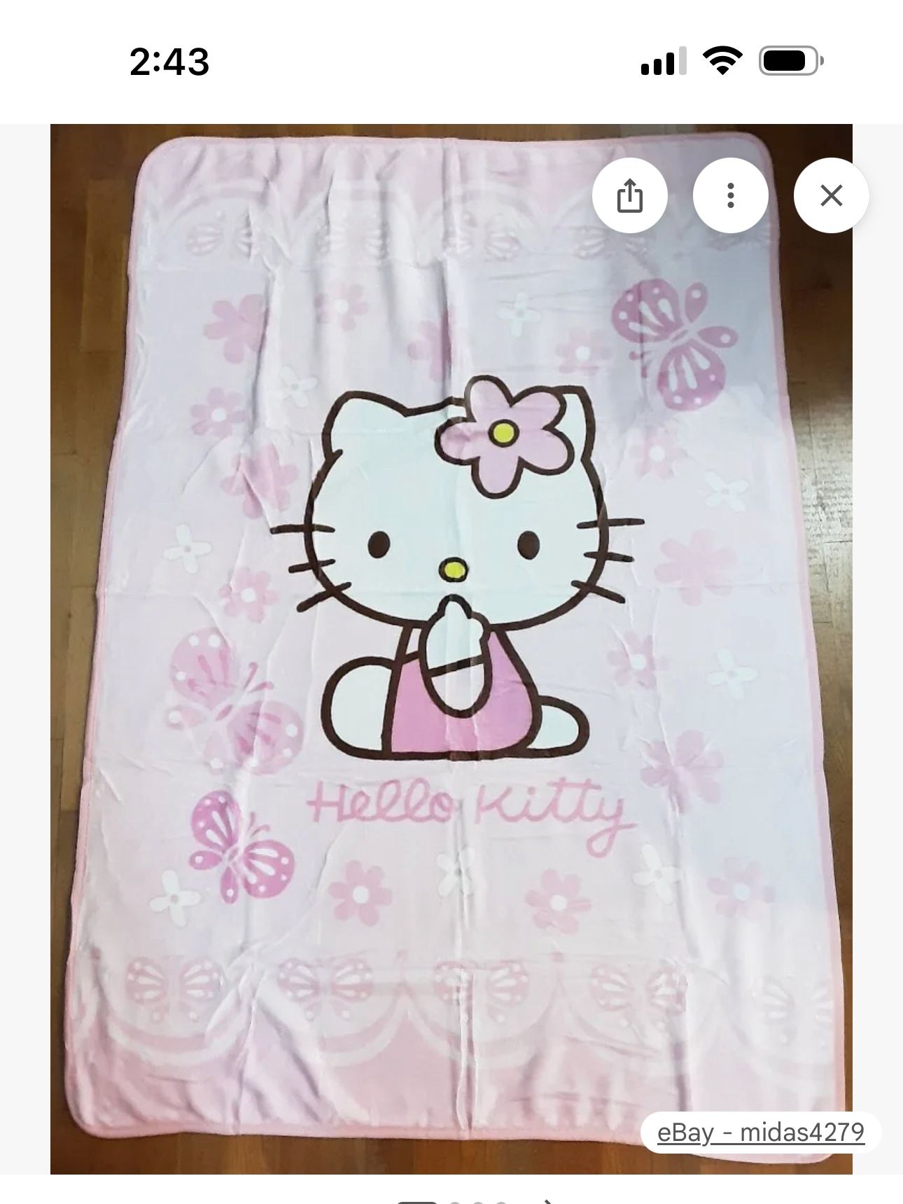 Hello Kitty Throw Blanket 