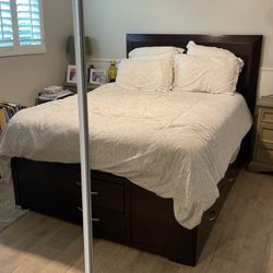 Queen Storage Bed Frame With6 Drawers