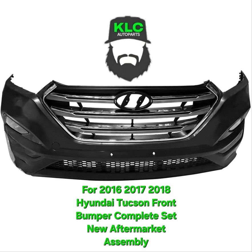 For 2016 2017 2018 Hyundai Tucson Front Bumper Complete Set New Aftermarket Assembly